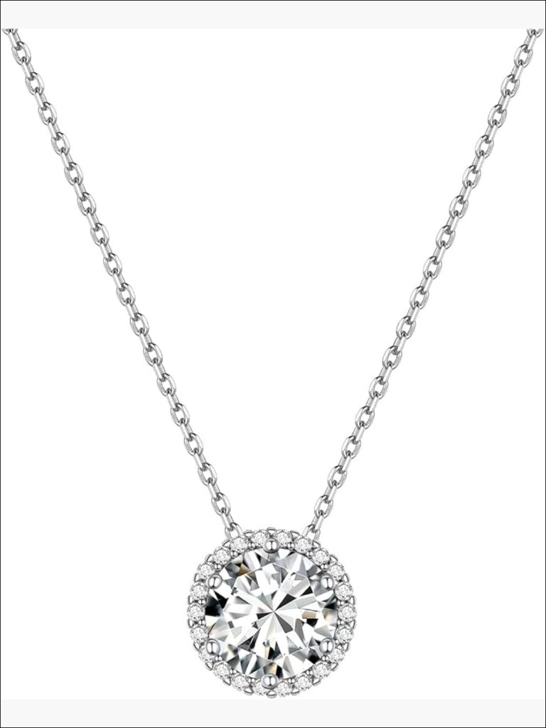 925 Sterling Silver Simulated Birthstone Pendant Necklace With Extension